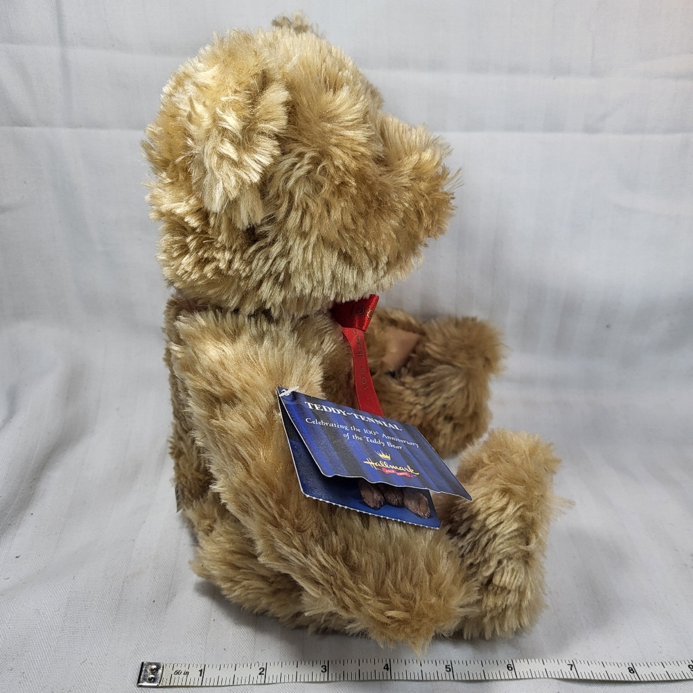 Hallmark Teddy Tennial Bear 100th Anniversary Jointed 14” Stuffed Plush NOS NWT - Picture 2 of 16